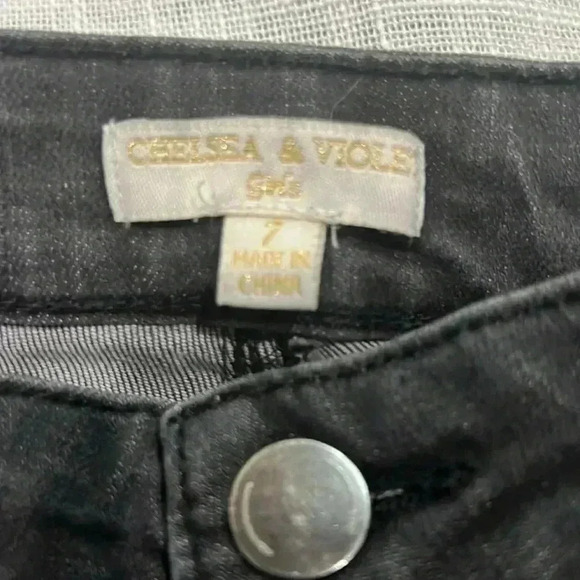 CHELSEA & VIOLET BLACK JEANS FLARE BELL BOTTOMS - Picture 3 of 7